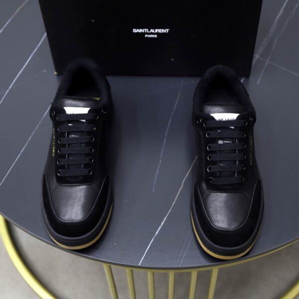 Saint Laurent Black SL-61 Low Gum Perforated Sneakers