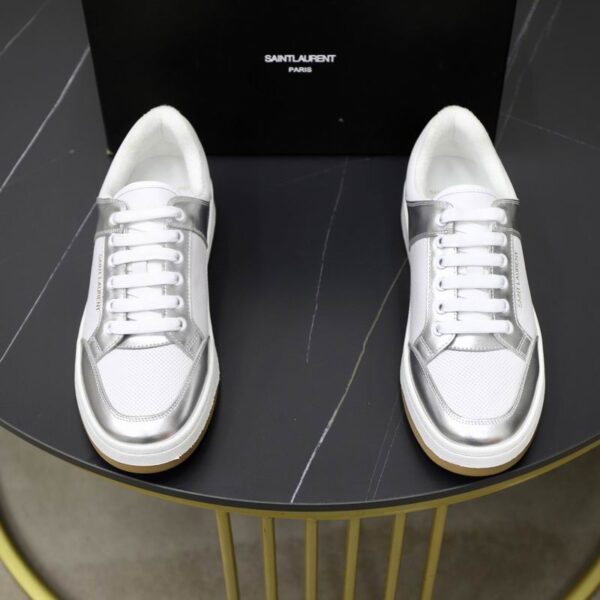 Saint Laurent SL-61 Low Gum Perforated Sneaker In 2 Colors