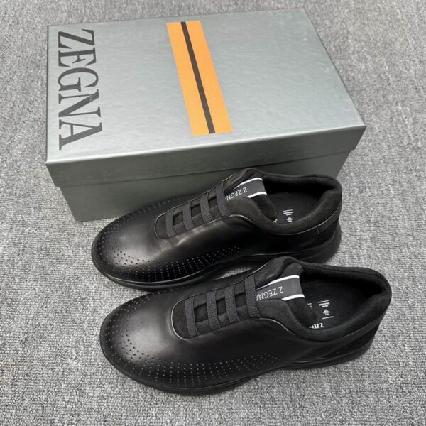 Z Zegna Tec Merino Sprinter 2.0 Sneakers In Black