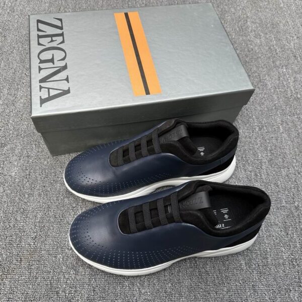 Zegna Sprinter 2.0 Navy Blue Tech Sneakers
