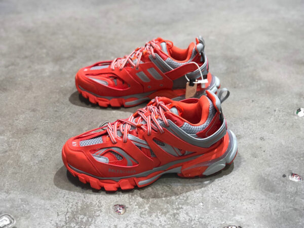 Balenciaga Women's Track Sneakers With Layered Mesh & Nylon Upper