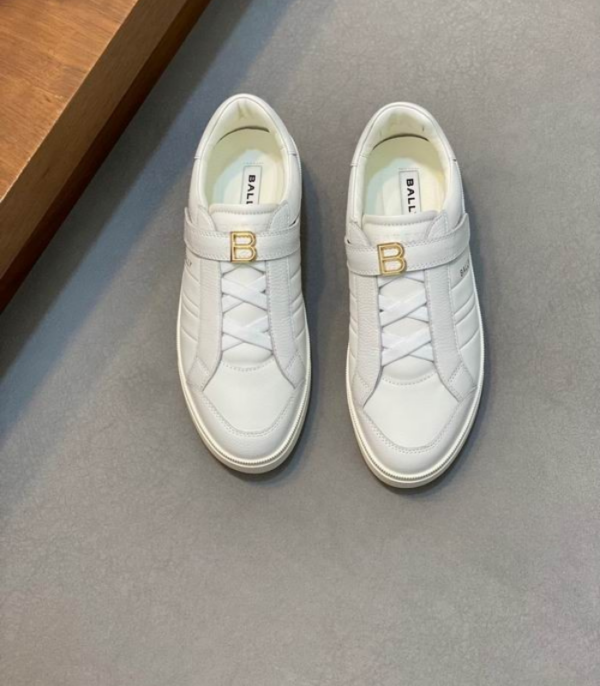Bally Regys W Raise Sneakers With Gold Tone B Hardware Detail On The Velcro Strap In 2 Colors