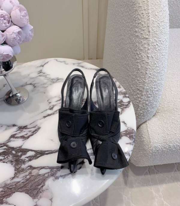 Balenciaga Knife Knot Bow Detail Heels In 2 Colors