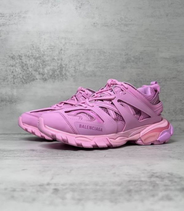 Balenciaga Track Sneakers With Distinct Layered Mesh & Nylon Upper