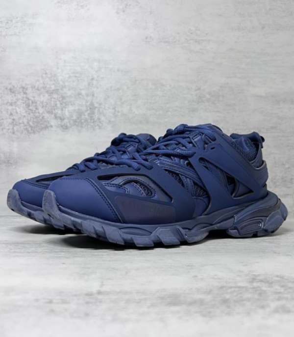Balenciaga Track Sneakers In Navy Blue