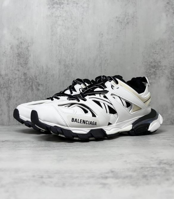 Balenciaga Track Sneakers With Detailed Layered Construction & Brand Logo On The Side
