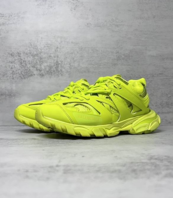Balenciaga Track Sneakers In Lime Green