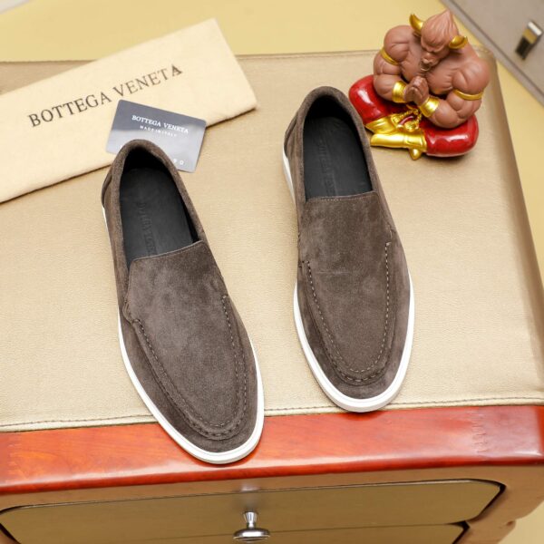Bottega Veneta Suede Lake Slip On Loafers