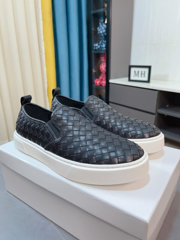 Bottega Veneta Black Sawyer Slip On Sneakers