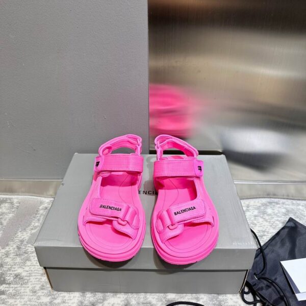 Balenciaga Tourist Sandals With Adjustable Velcro Straps In Multiple Colors