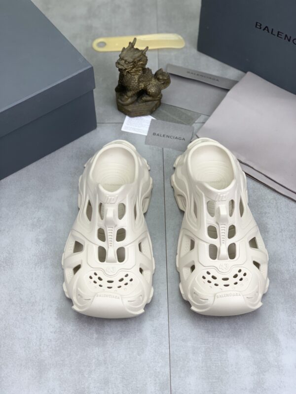 Balenciaga Women's HD Silhouette Mules With Oval Cut Outs In Multiple Colors
