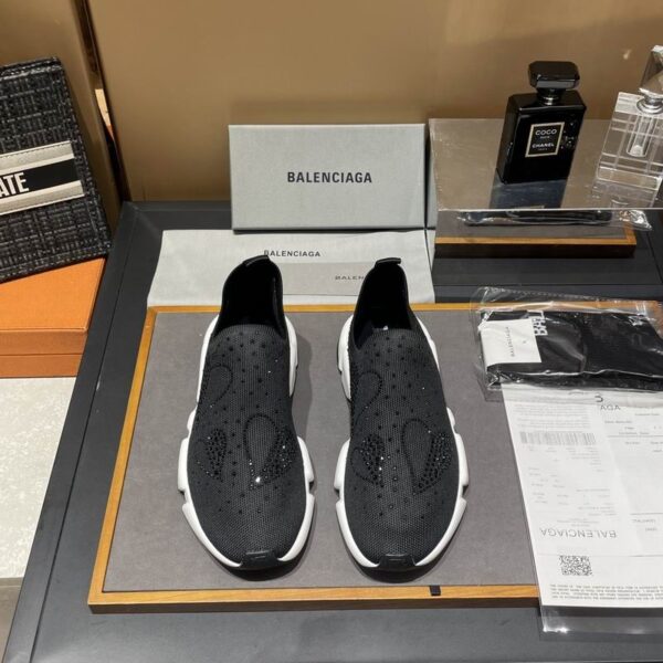 Balenciaga Women's Speed Trainers With Unique Crystal Embellished In Different Colors