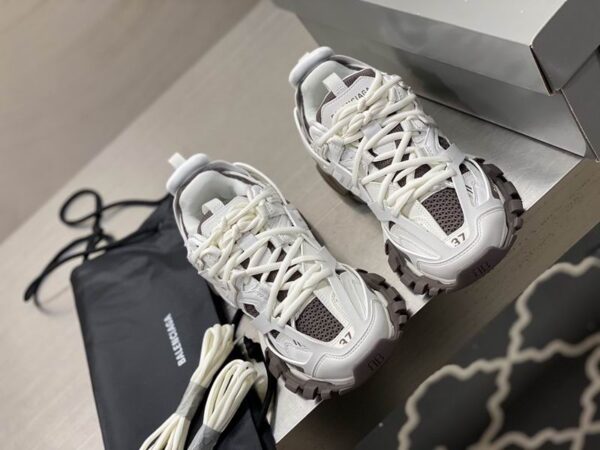 Balenciaga Women's Truck Sneakers With Complex Layered Design In Different Colors