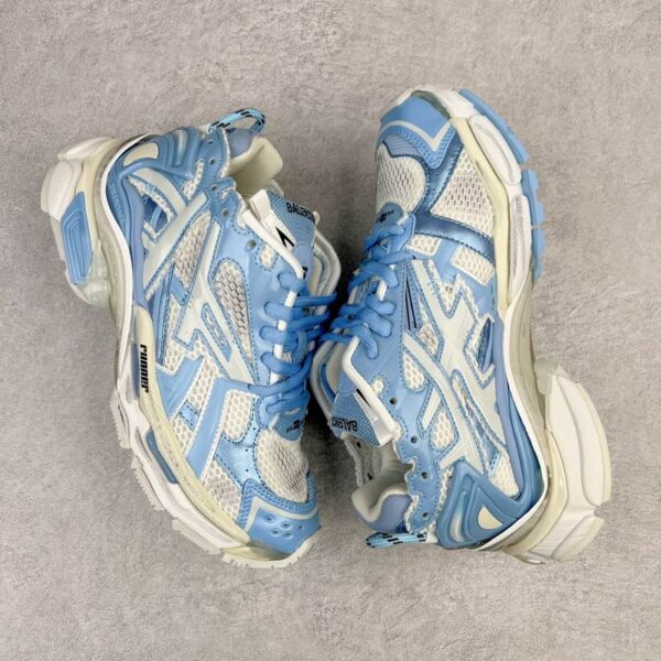 Balenciaga Men's Runner Sneakers With Distressed Finishing In Multiple Colors