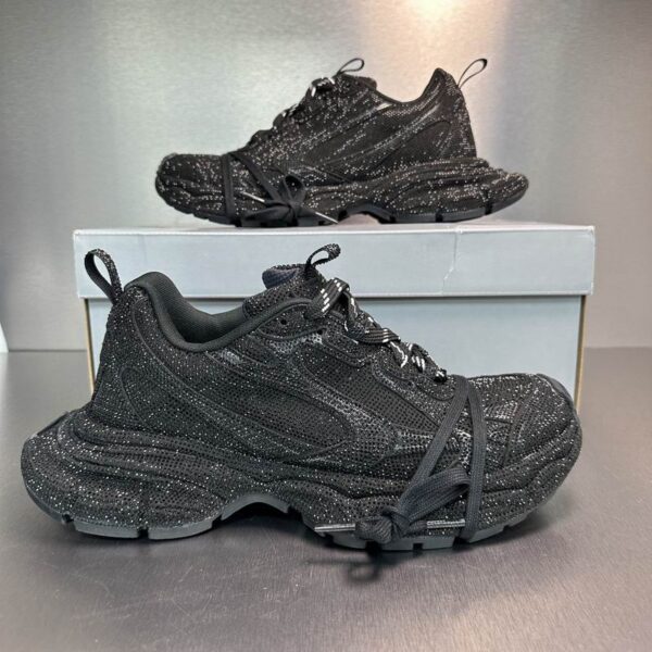 Balenciaga Women's Strass Runner Sneakers With Shimmering Rhinestones