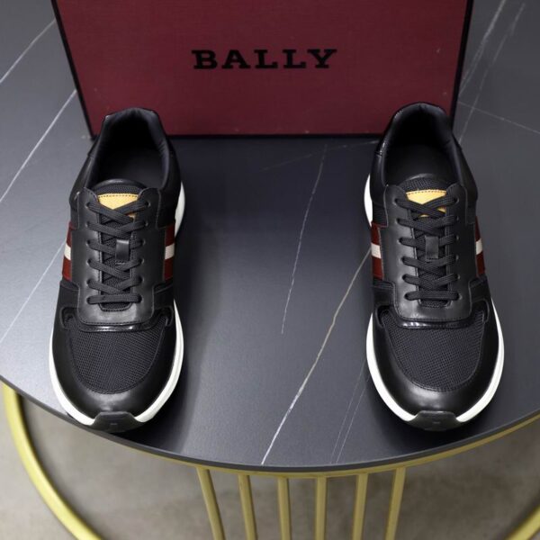 Bally Men's Darsyl Sneakers With Signature Red & White Side Stripes