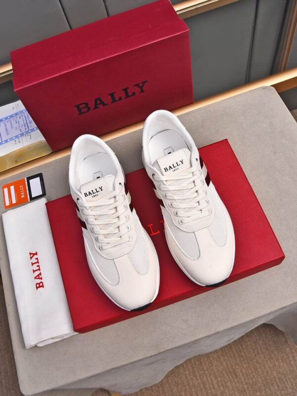 Bally Daryn Sneakers With Signature Bordeaux Red Stripe In Multiple Colors