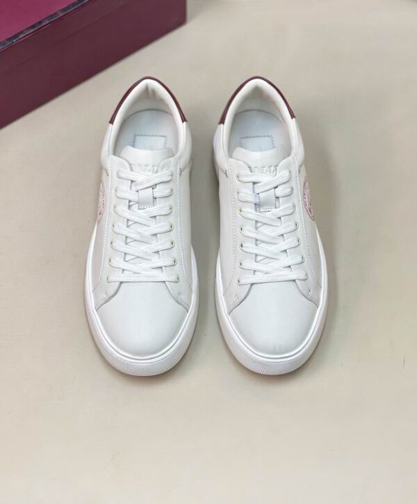 Bally Men's Sneakers With Red Logo Detail On The Side In 2 Colors