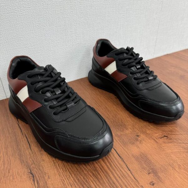 Bally Denny Outline Sneakers With Side Stripes In 2 Colors