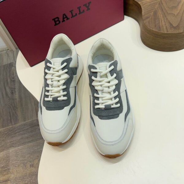Bally Outline Sneakers With Grey Suede Panels