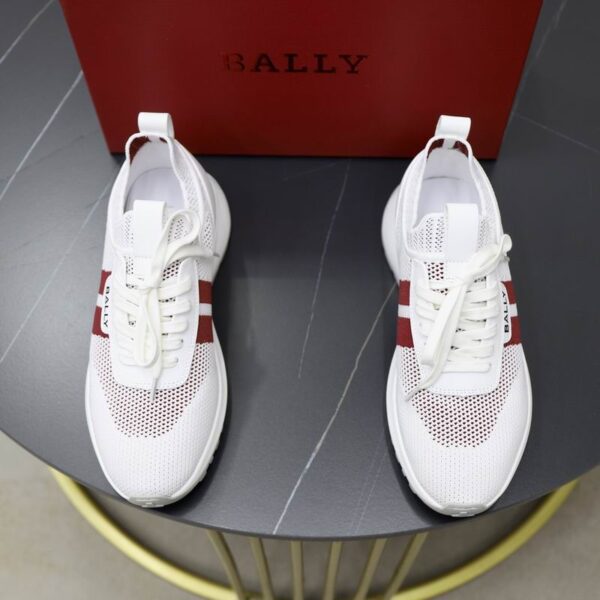 Bally Darnell T Sneakers With Signature Burgundy & White Stripe In Multiple Colors