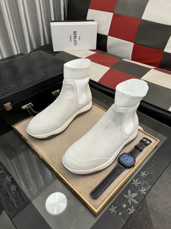Berluti Fast Track Suede Sock Boots In Different Colors