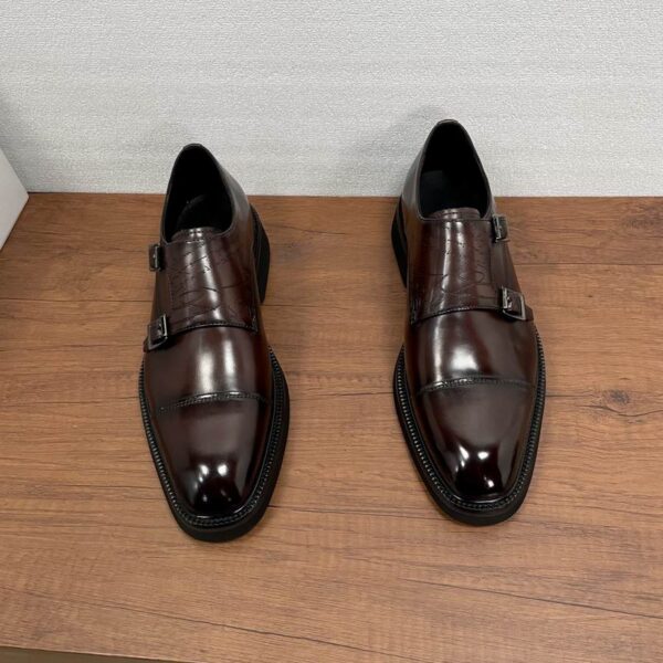 Berluti Fast Track Scritto Double Monk Strap Shoes