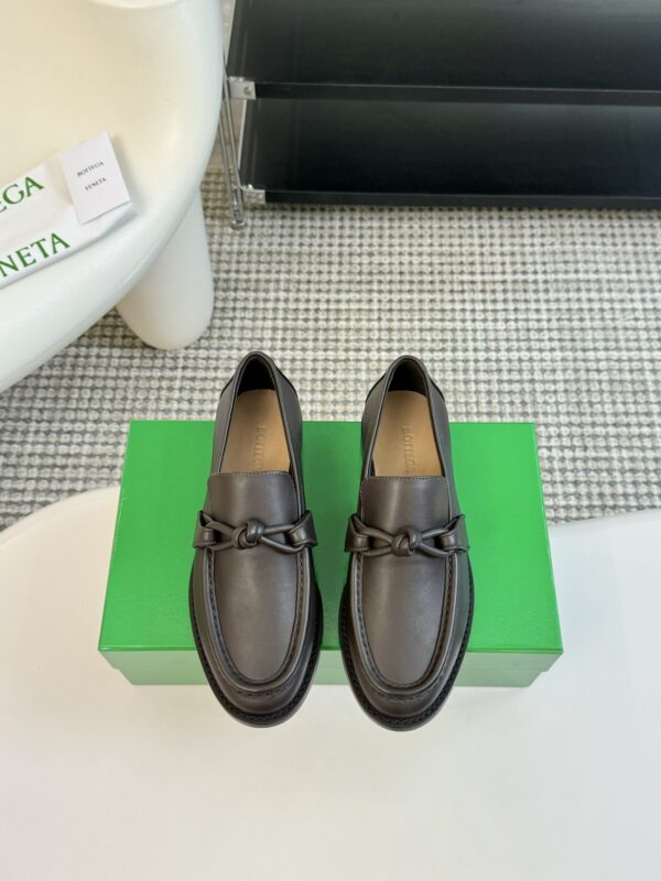 Bottega Veneta Madame Leather Knot Loafers