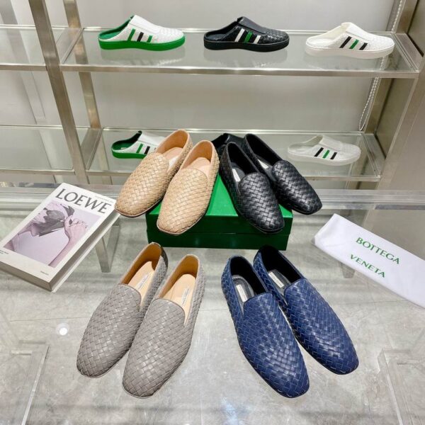 Bottega Veneta Intrecciato Leather Astaire Loafers