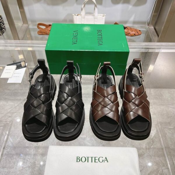 Bottega Veneta Alfie Chunky Platform Slingback Sandals In 2 Colors
