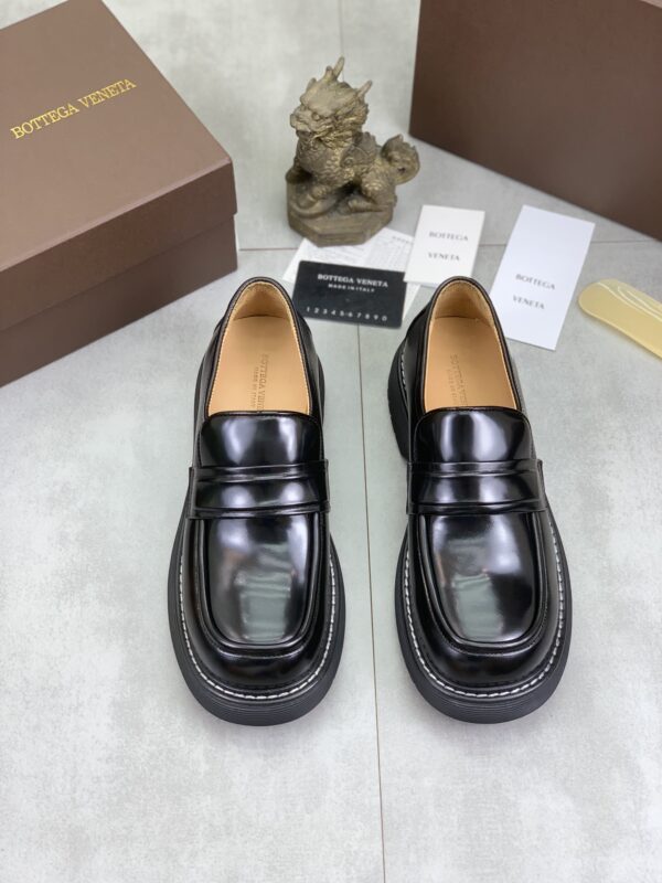 Bottega Veneta Bounce Leather Penny Loafers