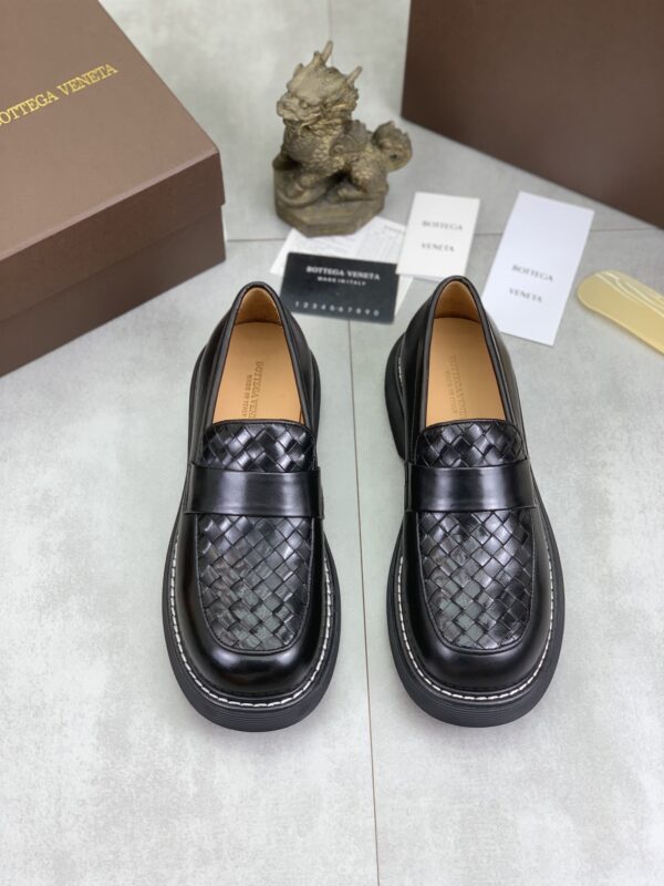 Bottega Veneta Bounce Intrecciato Leather Penny Loafers