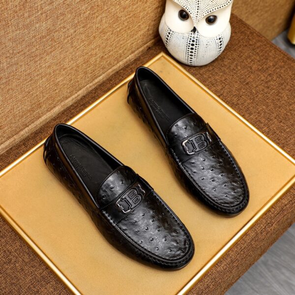Bottega Veneta Ostrich Effect Buckle Loafers In 2 Colors
