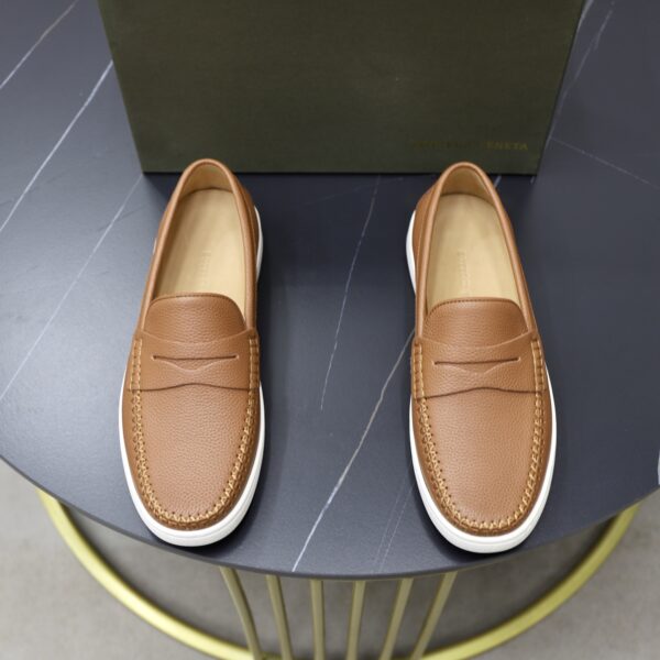 Bottega Veneta Tweed Penny Loafers In Different Colors