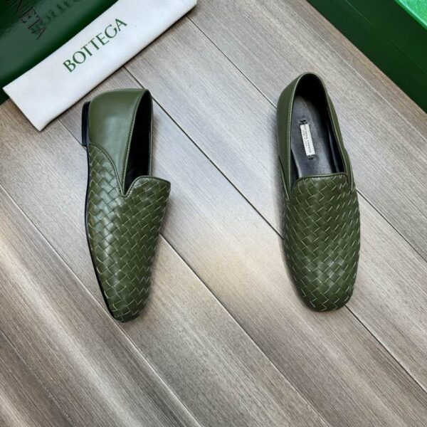 Bottega Veneta Intrecciato Leather Loafers  In 2 Colors