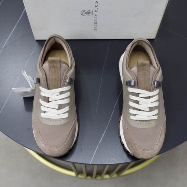 Brunello Cucinelli Monili Panelled Low Top Sneakers In Different Colors