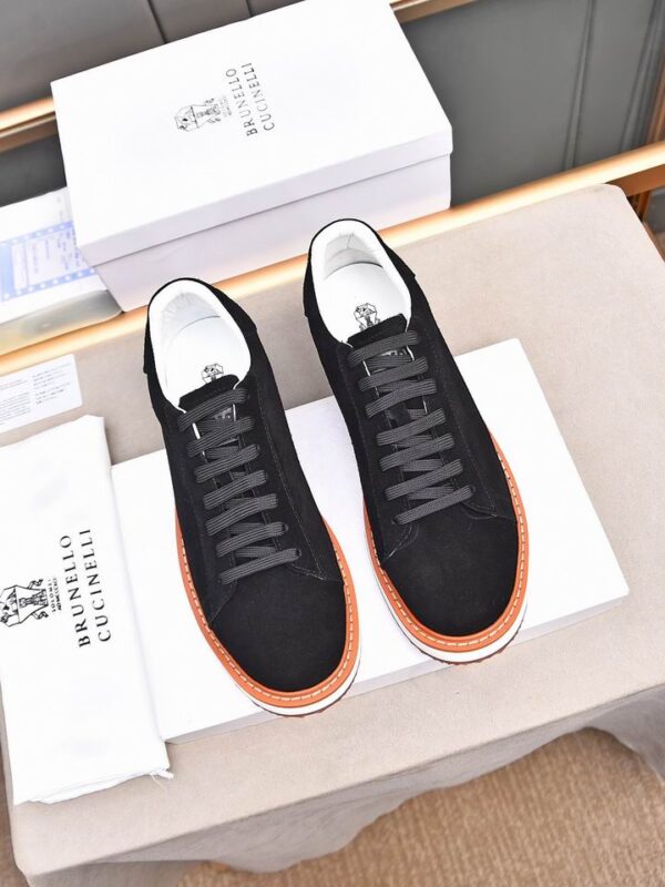 Brunello Cucinelli Suede Low Top Sneakers In Different Colors