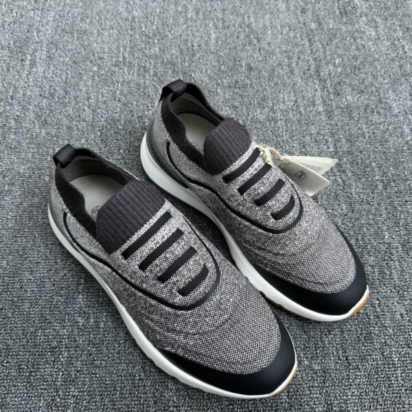 Brunello Cucinelli Trim Knit Slip On Sneaker
