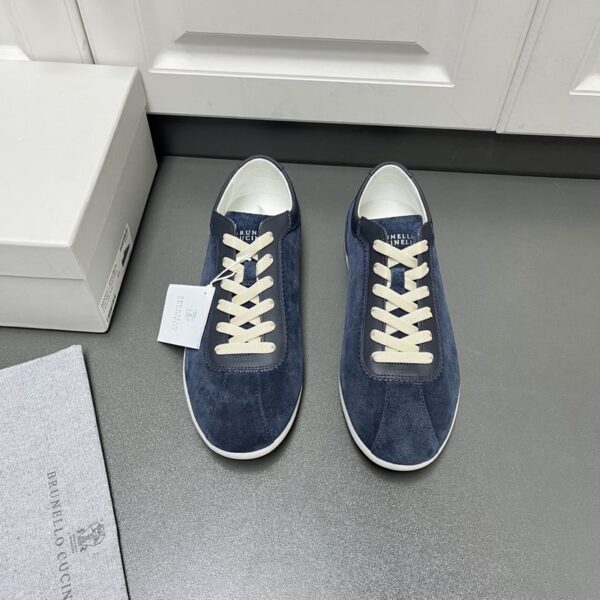 Brunello Cucinelli Coda di Rondine Suede Sneakers In Different Colors