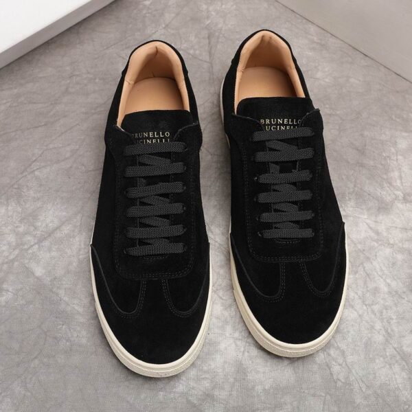 Brunello Cucinelli Suede Low Top Sneaker In 2 Colors
