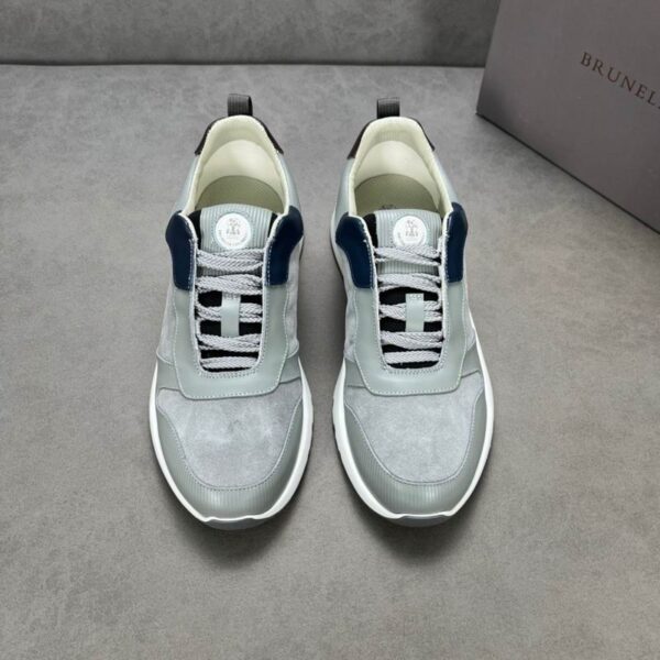Brunello Cucinelli Mixed Media Suede & Technical Mesh Runner Sneakers In 2 Colors