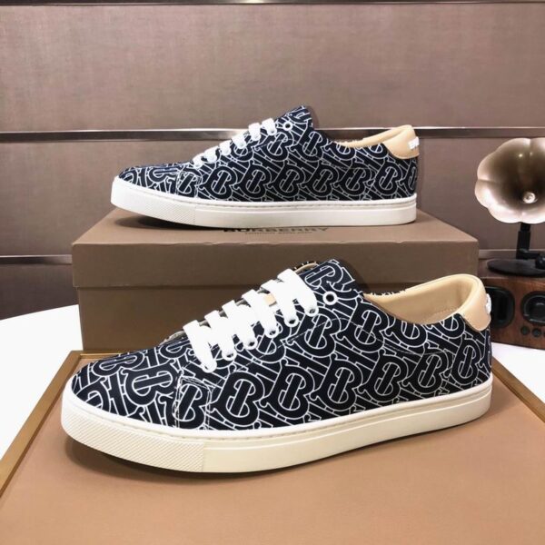 Burberry TB Monogram Print Low Top Sneakers In Different Colors
