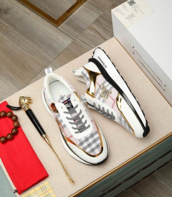Burberry Ronnie Check Mesh Sneakers In 2 Colors