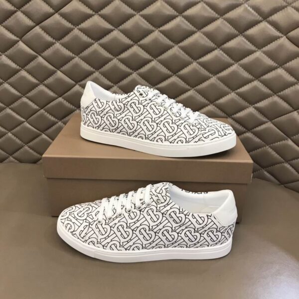 Burberry Monogram Print Canvas Sneakers