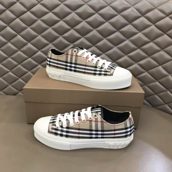 Burberry Vintage Check Canvas Low Top Sneakers
