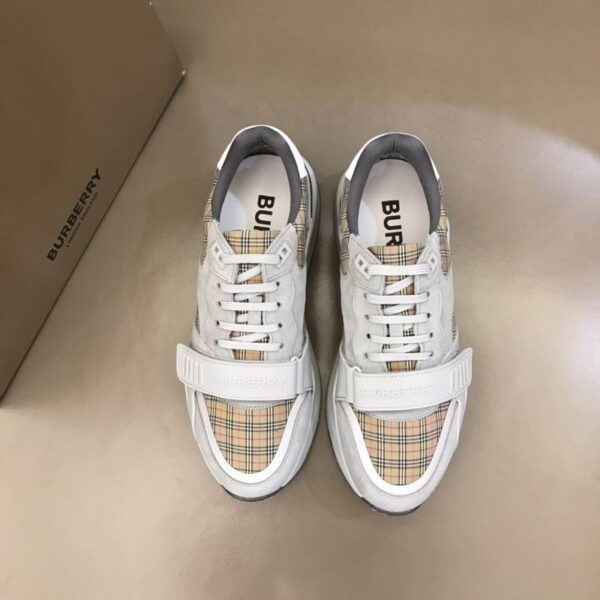 Burberry Ramsey Low Top Checked Sneakers