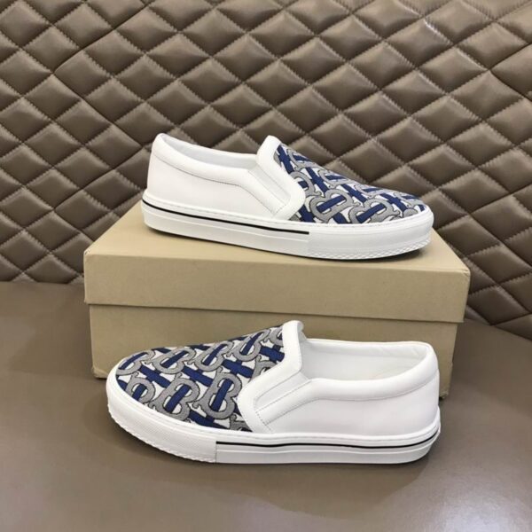 Burberry TB Monogram Canvas & Leather Slip On Sneakers In Different  Colors