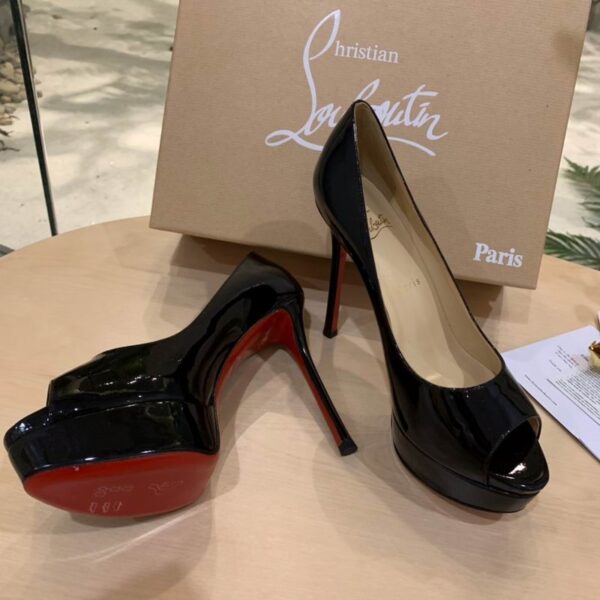 Christian Louboutin Lady Peep Platform Heels In Different Colors