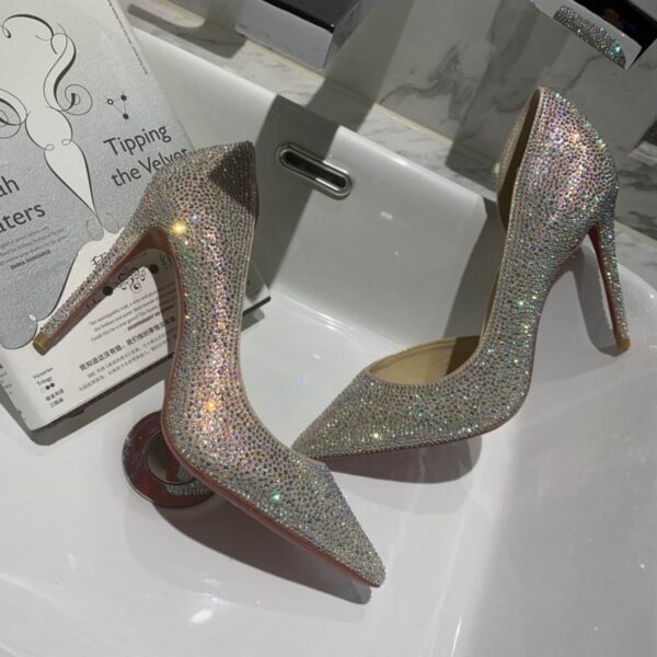 Christian Louboutin Iriza Strass Satin Pump Heels