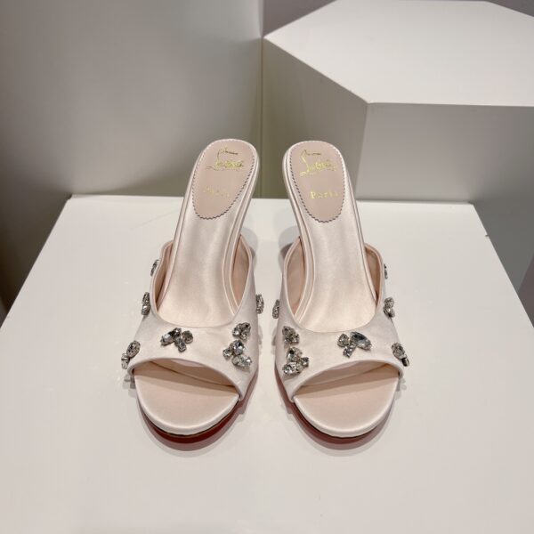 Christian Louboutin Degraqueen Embellished Heels In 2 Colors